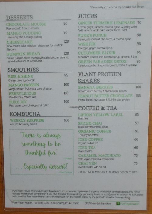 Pure Vegan Heaven > sister store just up the road at Pure Organic Heaven in Phuket