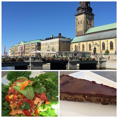Location, mixed plate and desert.  at Open New Doors in Gothenburg