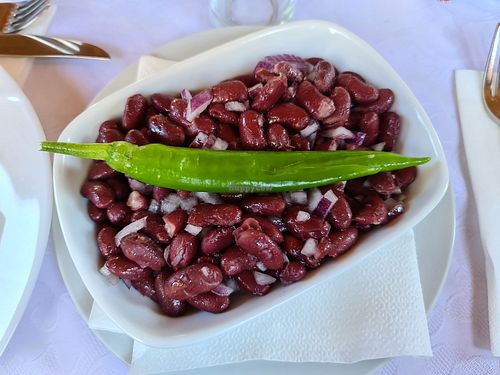 Beans with onion at Casa Veche in Sighetu Marmatiei