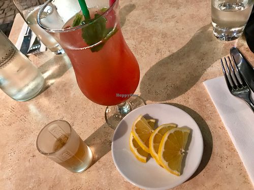 lemonade & tuica at Aubergine in Bucharest