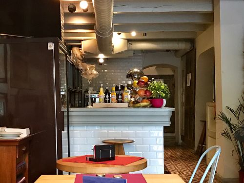 inside at Aubergine in Bucharest