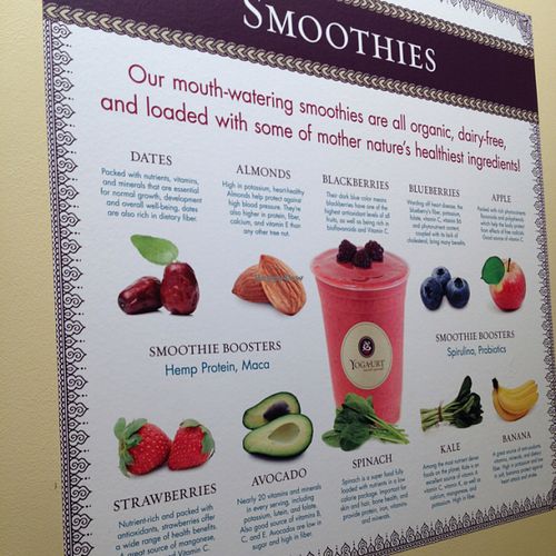 inside at Yoga-urt in Glendale