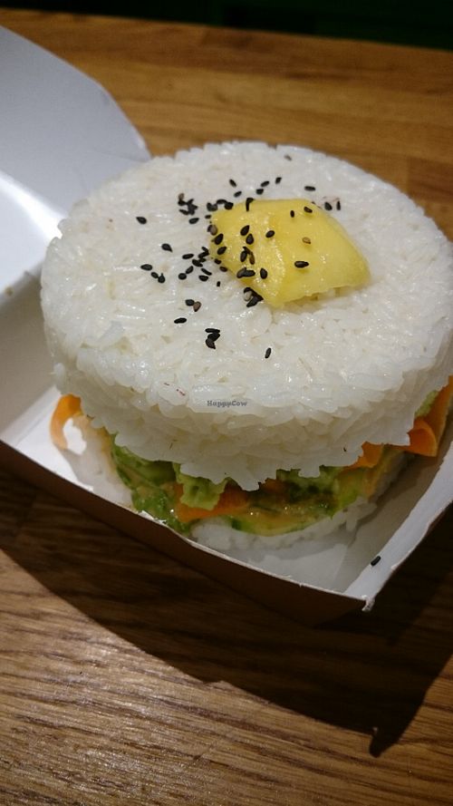 rice "burger" at Granny Smith in Annecy