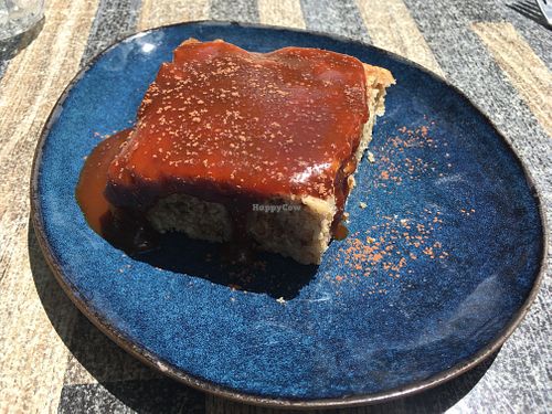 Walnut cake with caramel on top  at Granny Smith in Annecy