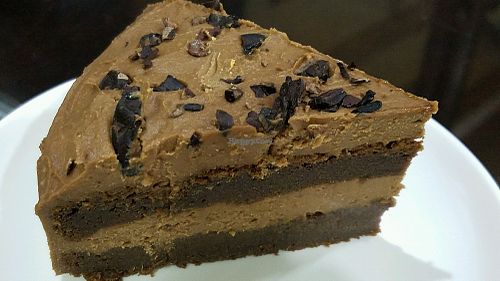 chocolate sweet potato cake at Wellnessland Vegetarian Cafe in Cebu