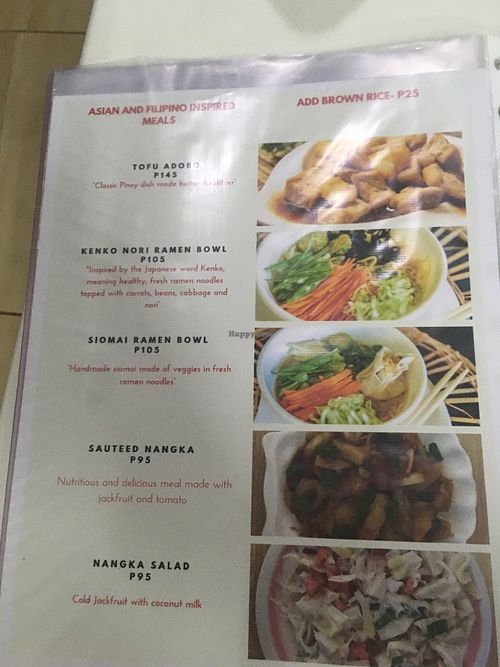 asian dishes at Wellnessland Vegetarian Cafe in Cebu