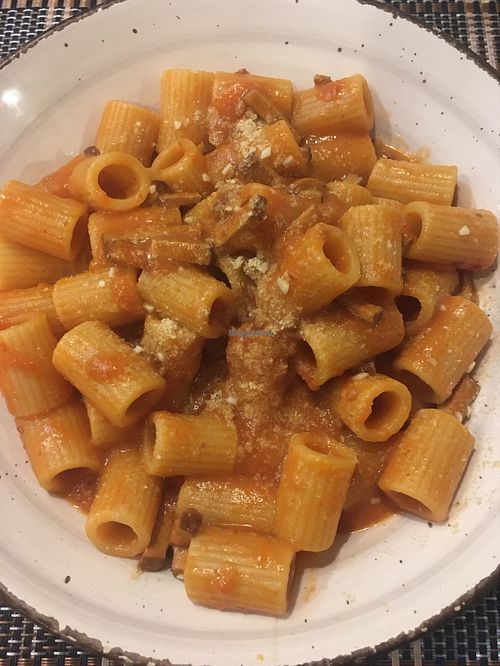 Pasta all’amatriciana  at Ma va' in Rome