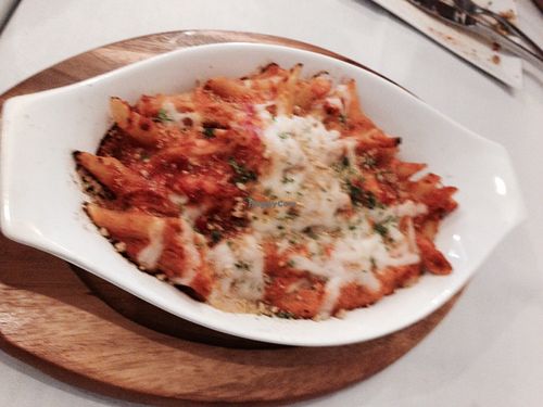 Baked Ziti at 3 Brothers Vegan Cafe in Copiague