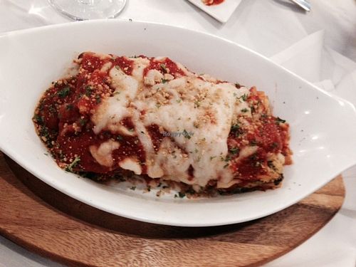 Vegetable Lasagna at 3 Brothers Vegan Cafe in Copiague