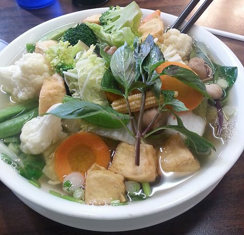 Vegan pho. at Viet Taste in Salisbury