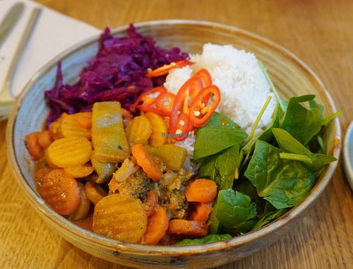 Spicy Peanut Curry at Beet in Luxembourg City