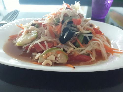 Somtam at Guan Yim in Lampang