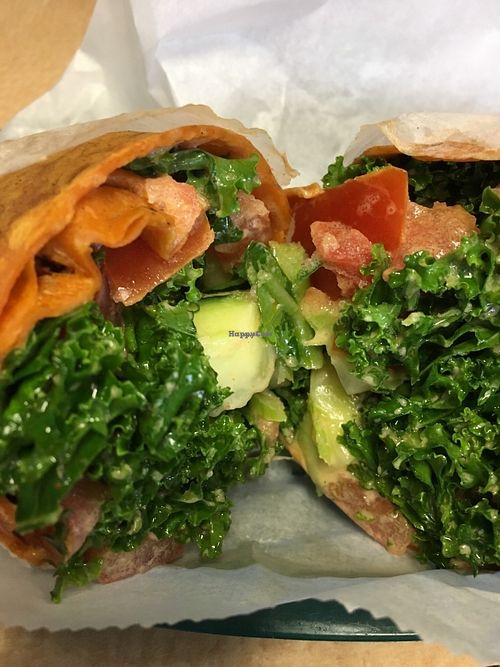 Big kale wrap at Viva La Vegan in Atlanta