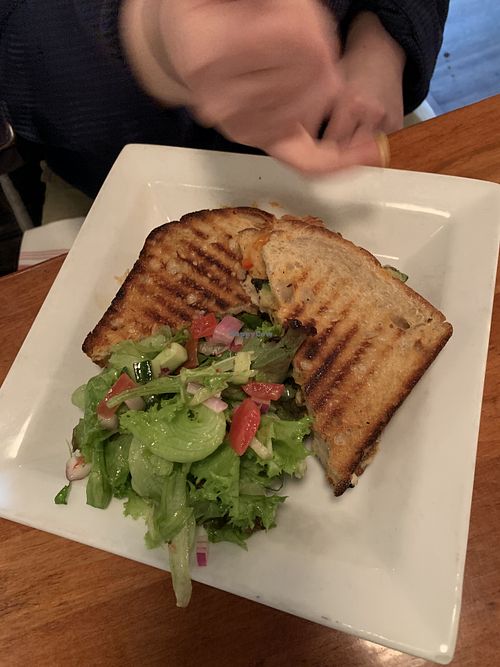 Zucchini panini at Republic Cafe in Manchester