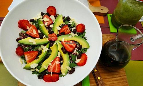 Their salads are LOVE at La Cuchara Verde - Positive Food in Playa Flamingo