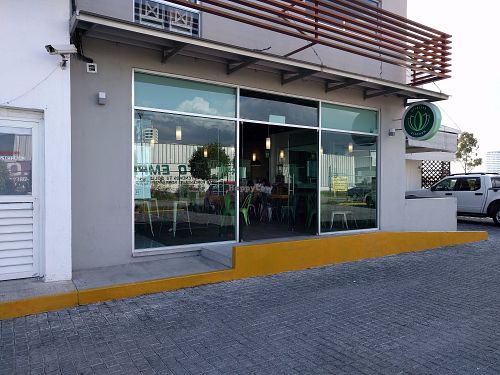 Outside at Vitality Kitchen in Puebla