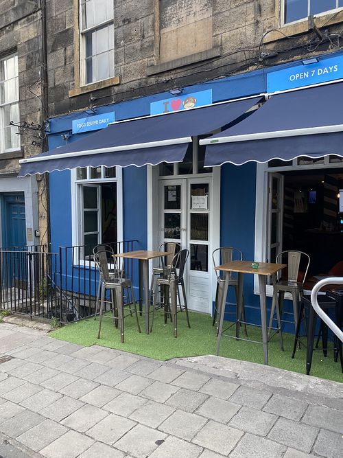 Outside at Treacle Bar and Kitchen in Edinburgh