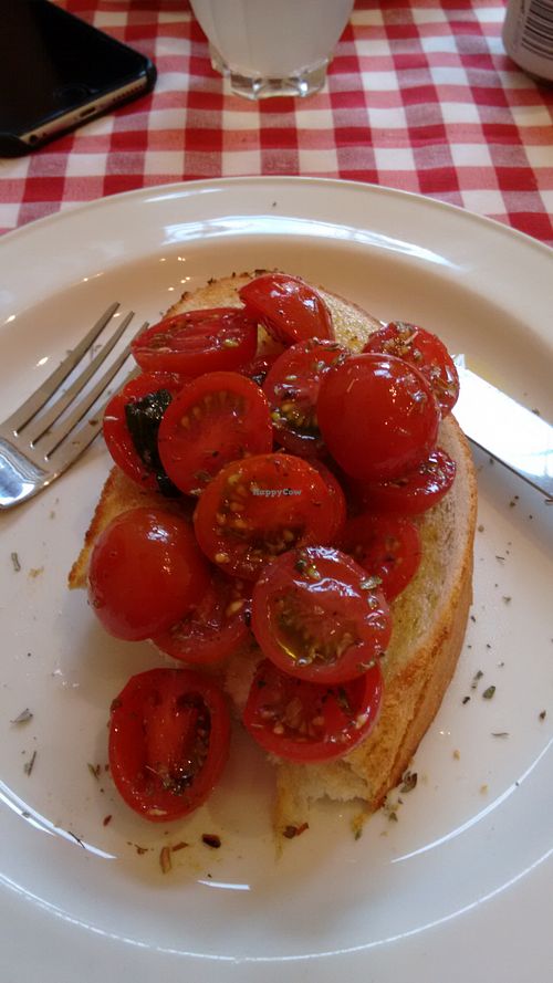Bruschetta at NovaPizza Vegan Kitchen in Edinburgh