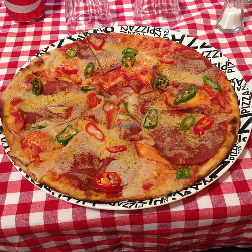 Vulcano, vegan.  at NovaPizza Vegan Kitchen in Edinburgh