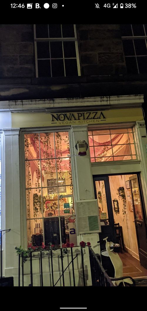 Restaurant at NovaPizza Vegan Kitchen in Edinburgh