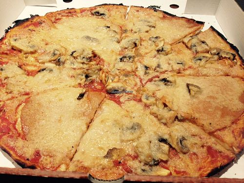 Vegan ";Ham and cheese"; pizza at NovaPizza Vegan Kitchen in Edinburgh