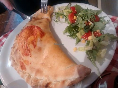 Calzone at NovaPizza Vegan Kitchen in Edinburgh