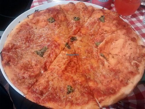 soy bolognese pizza at NovaPizza Vegan Kitchen in Edinburgh