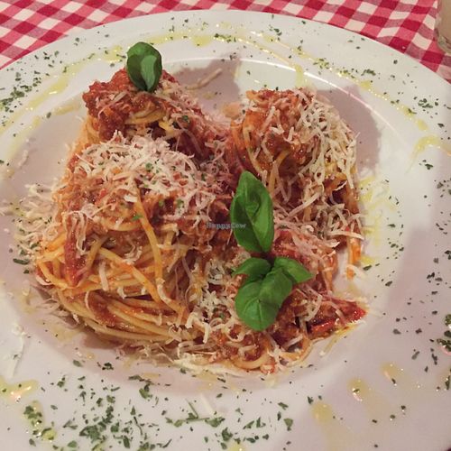 vegetarian spag bol at NovaPizza Vegan Kitchen in Edinburgh