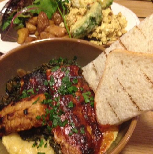 tempeh and polenta! at Citizen Fox - Pop up in San Francisco