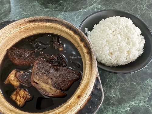 Vinegar Trotter with rice (single pax)  at Nature Vegetarian Delights 大自然素食 - Upper Serangoon in Northeast Singapore