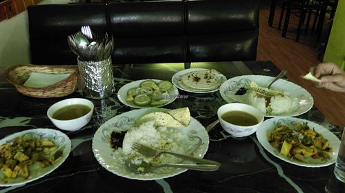 Delicious food, big portions, soya milk to take away and friendly Owner Samu, we will be coming again, 1st vegan restaurant in Kathmandu at Loving Heart in Kathmandu