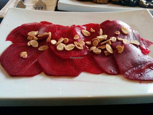 Beet Carpacho at Chia in Tel Aviv