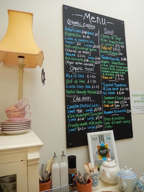menu at Oats Healthy Living Store in Brixham