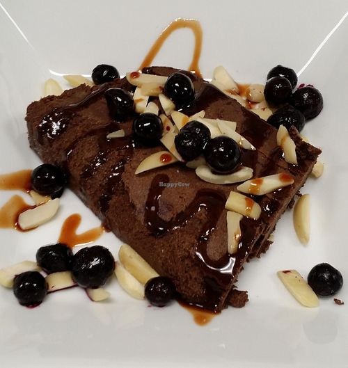 chocolate terrin at Back2Roots Bistro in Ann Arbor