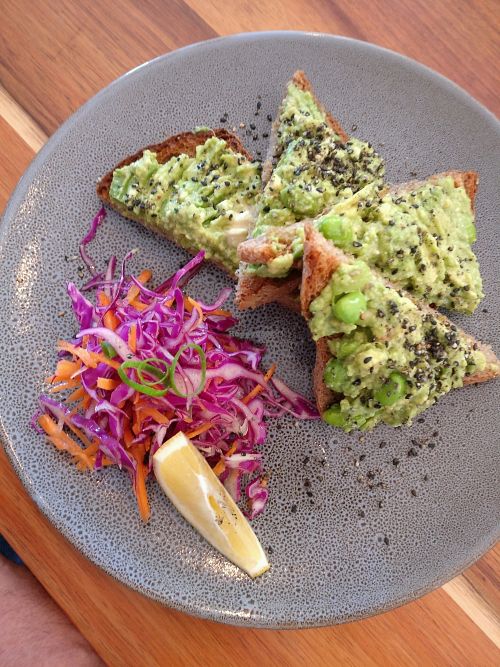 smashed avo at Foraged in Seddon