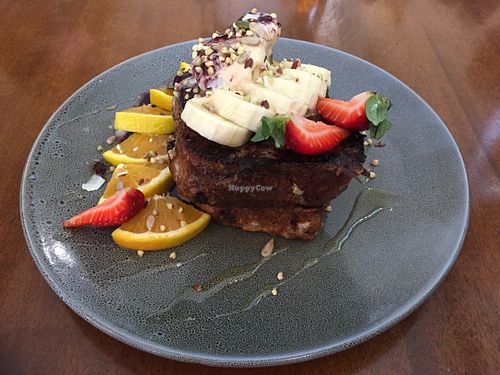 Vegan French Toast at Foraged in Seddon