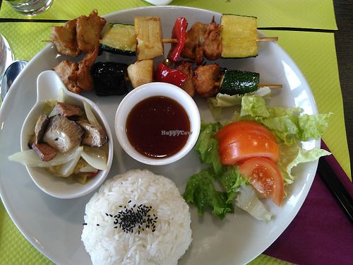 Menu brochettes (without soup)  - 12 euros at Shiang Yun in Bussy-saint-georges