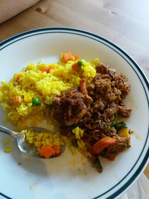 lemon grass and vege ribs at Blossoming Lotus in Newtown
