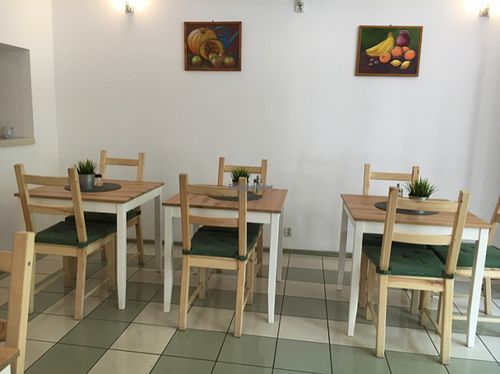 inside  at Soya Cafe in Krakow