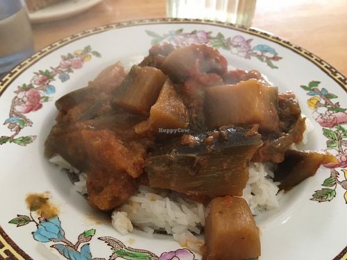 Curry and rice at Adh Danlann Gallery Cafe in Dingle