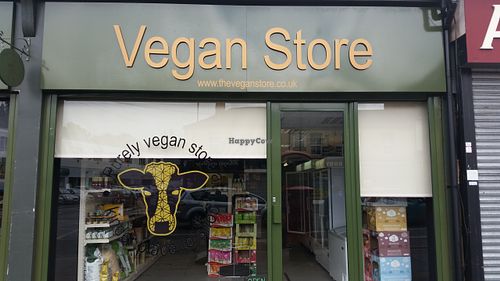 outside  at Purely Vegan Store in Birmingham