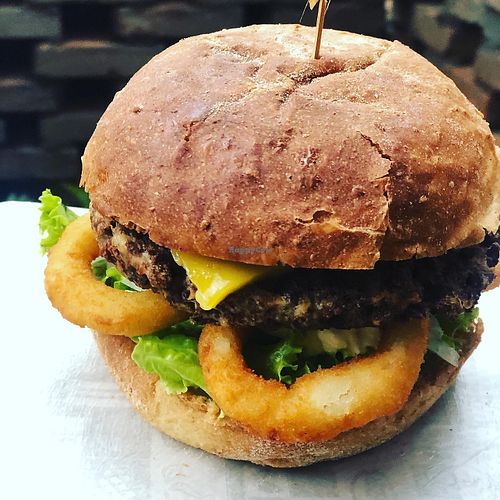 burger at Vegan & Co in Sao Paulo