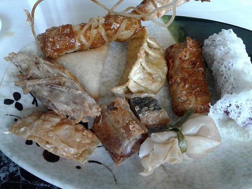 Fried Dim sum at Yummy Veggie in East Singapore