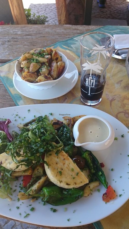 Delicious lunch and Afri cola on the side! at Grambauers Kalit in Angermuende