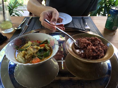Vegetable curry at Banlle in Siem Reap