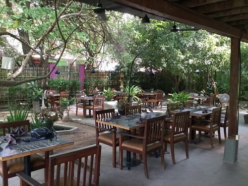 seating at Banlle in Siem Reap