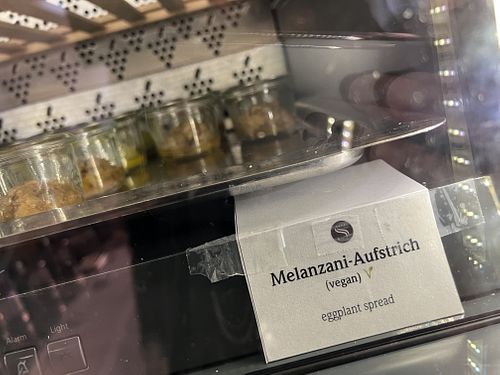 vegan breakfast items  at Hotel Sandwirth in Klagenfurt