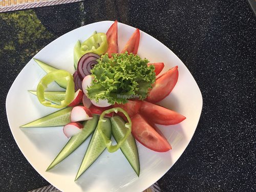 Mixed veggies (cold snack) at Platan in Samarkand