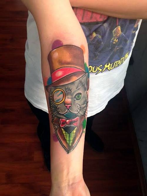 'Gentle Cat' custom tattoo work 
Only used vegan&cruelty free products
Vegan Tattoos Dont Hurt! (Animals) at Taste of Ink Tattoo Studio in Bodrum