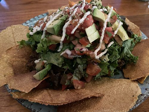 Vegan nachos at Organico Fortuna in La Fortuna